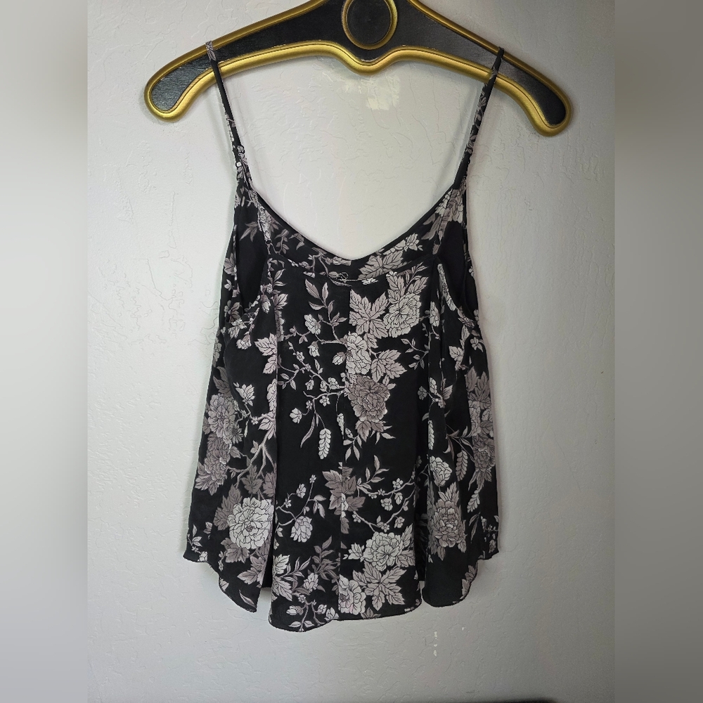Aritzia Wilfred Floral Silk Camisole Tank Size Medium - Picture 2 of 6